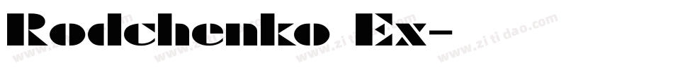 Rodchenko Ex字体转换